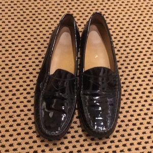 Cole Haan black patent leather loafers